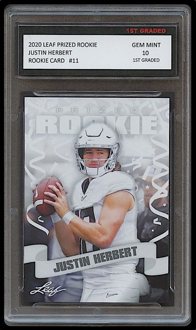 Justin Herbert Gem Mint Graded selling Rookie