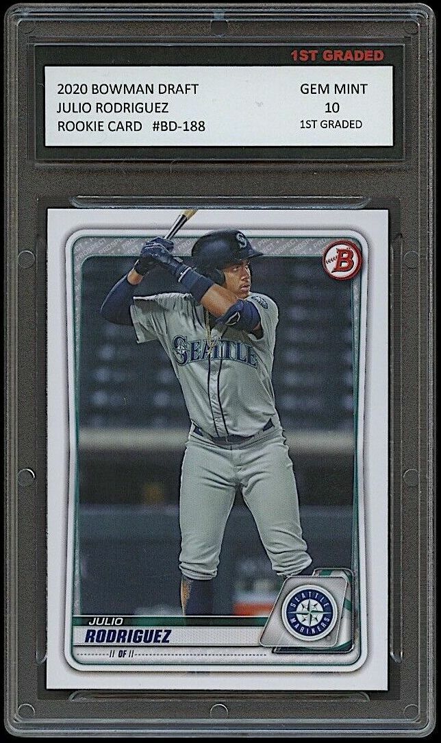 2020 Bowman Chrome Prospect #BCP-19 hotsell Julio Rodriguez Graded CGG 10 Gem Mint