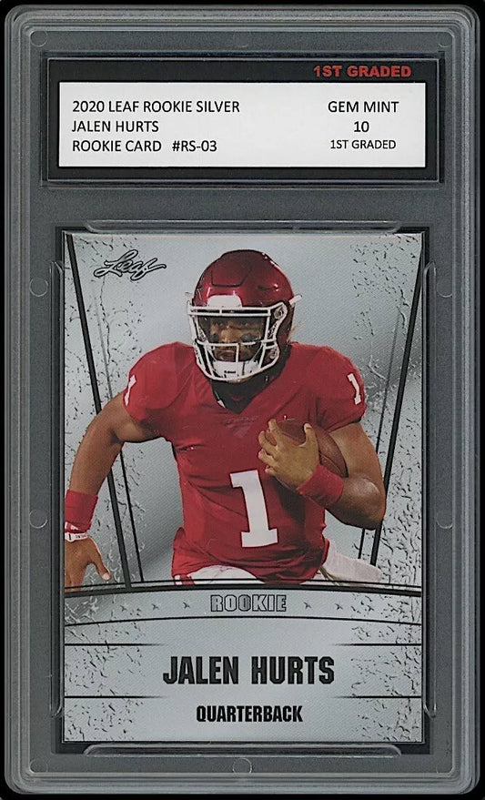 Jalen Hurts 2020 Leaf Silver Rookie Card #RS-03 (Gem Mint 10)