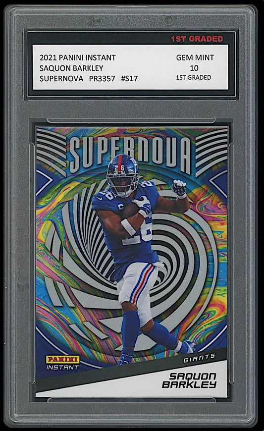 Saquon Barkley 2021 Panini Instant Supernova Gem Mint 10 Philadelphia Eagles